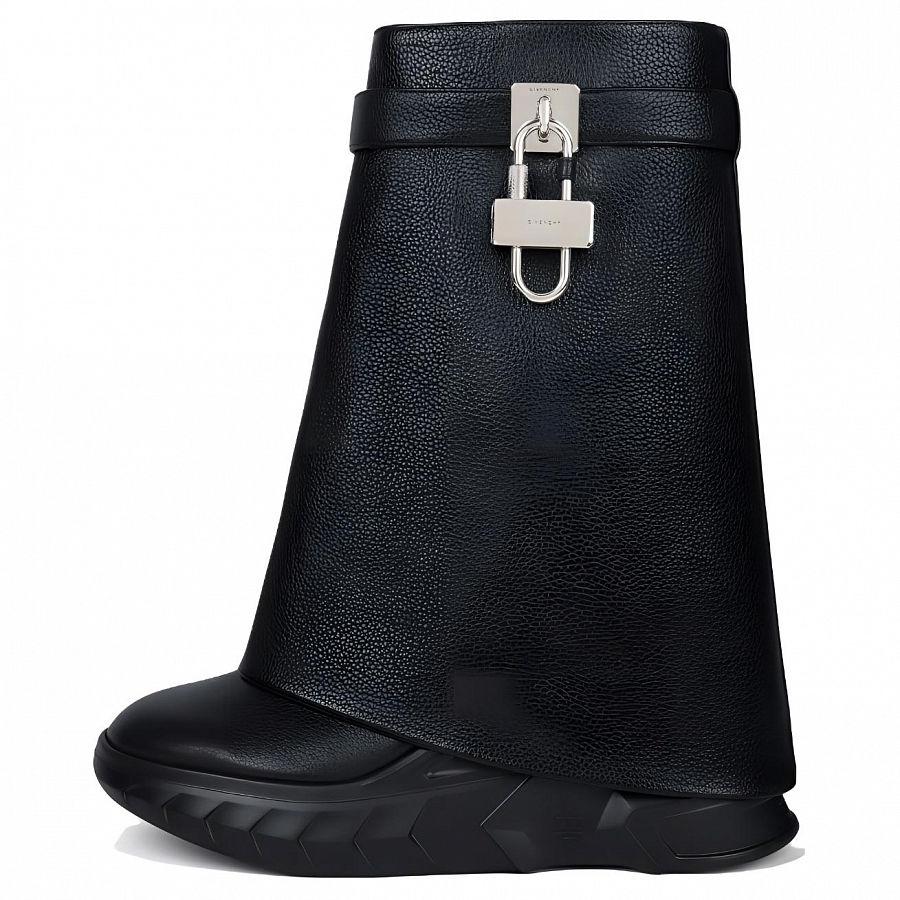 Givenchy Shark Lock Ankle Boots 8cm Women's Black
