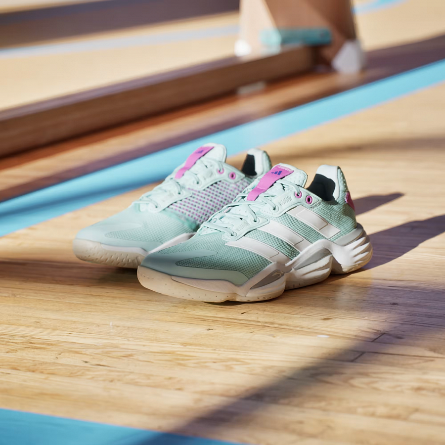 Adidas Stabil 16 Indoor Semi Flash Aqua Cloud White Purple Burst Women's купить в интернет-магазине Yoocart с быстрой доставкой по России.
