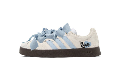 Adidas Neo VL Court Lifestyle Sea Salt Foam Anti Slip Wear Resistant Low Top Skateboard Shoes Unisex Blue White
