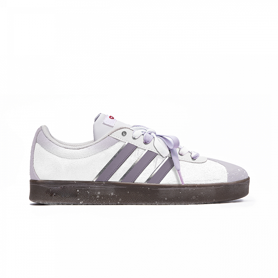 Adidas Neo VL Court 2.0 Wisteria Anti Slip Wear Resistant Low Top Skateboard Shoes Unisex Purple Brown купить в интернет-магазине Yoocart с быстрой доставкой по России.