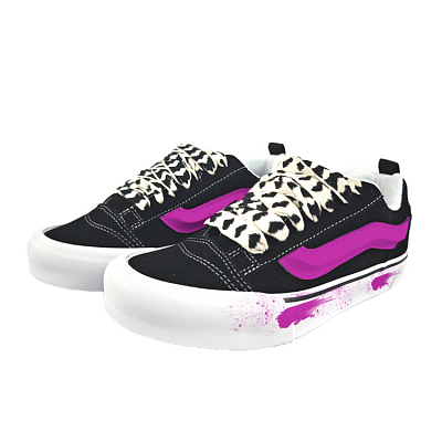 Vans Knu Skool Abrasion Resistant Low Top Skateboard Shoes Unisex Black