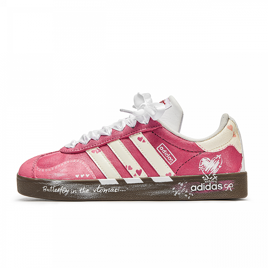 Adidas Neo VL Court Lifestyle Low Top Skateboard Shoes Unisex Pink Brown купить в интернет-магазине Yoocart с быстрой доставкой по России.