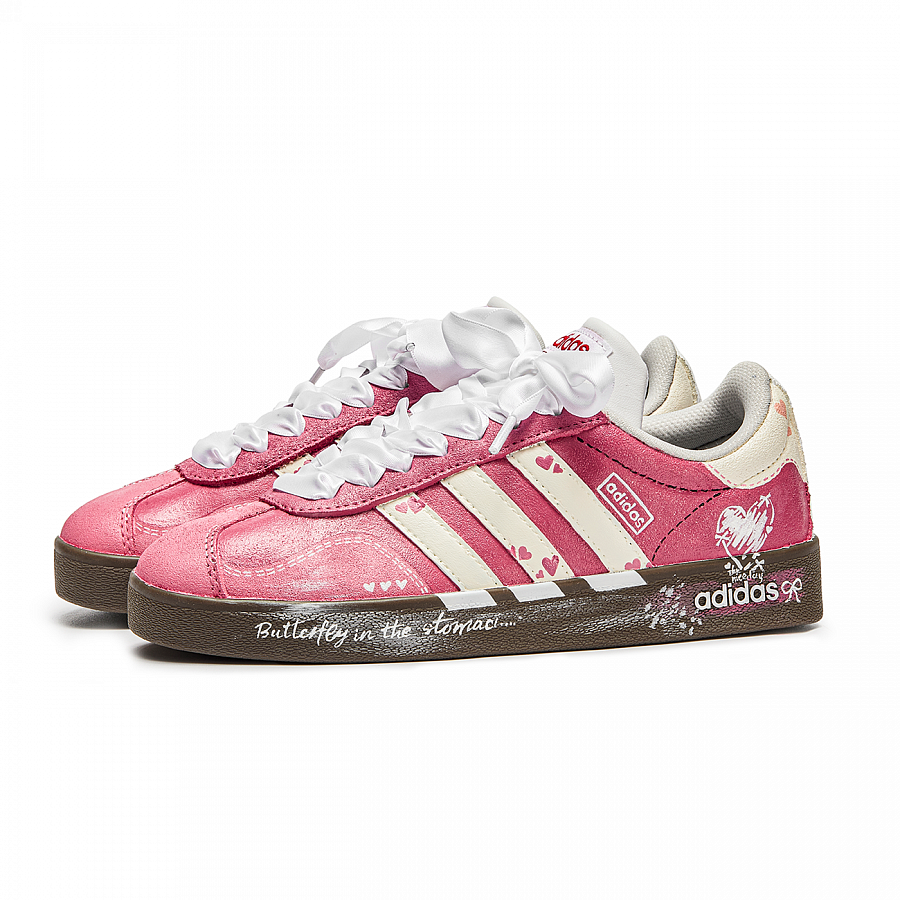 Adidas Neo VL Court Lifestyle Low Top Skateboard Shoes Unisex Pink Brown купить в интернет-магазине Yoocart с быстрой доставкой по России.