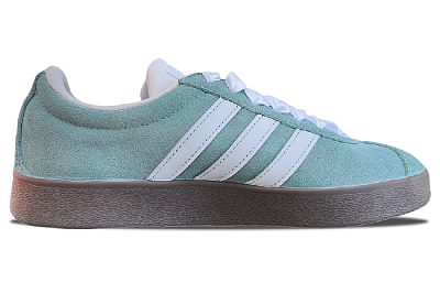 Adidas Neo VL Court 2.0 Slip Resistant Shock Absorbers Low Top Skateboard Shoes Women's Emerald