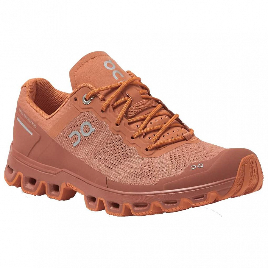 On Cloudventure Anti Slip Wear Resistant Low Top Casual Running Shoes Women's Dark Orange