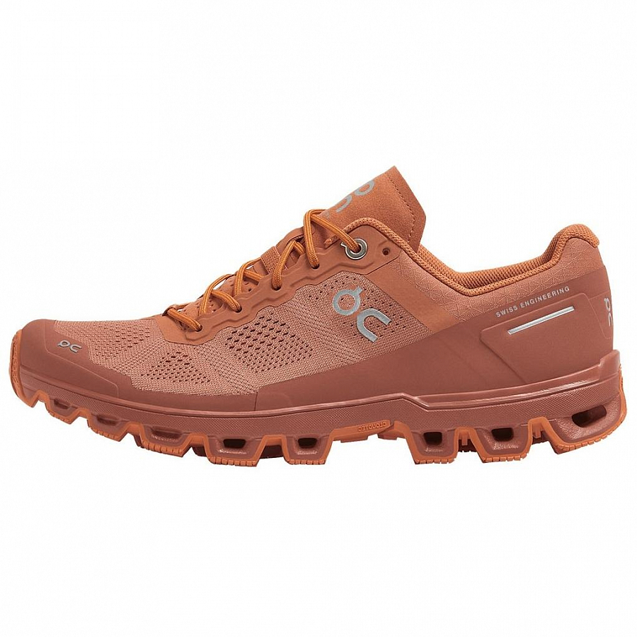 On Cloudventure Anti Slip Wear Resistant Low Top Casual Running Shoes Women's Dark Orange