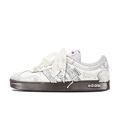 Adidas Neo VL Court 2.0 Da Vinci, Box, Fragrance Breeze Abrasion Resistant Low Top Skateboard Shoes Unisex Ecru