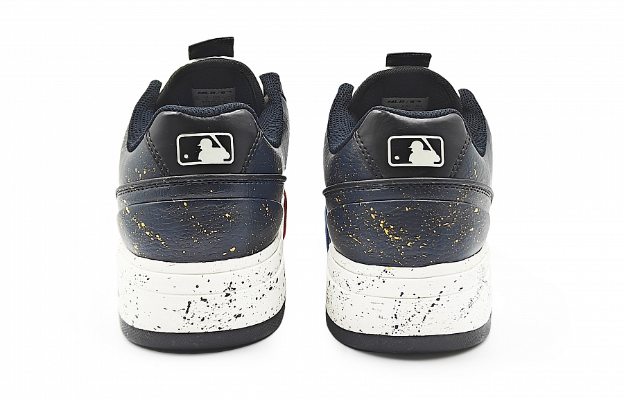 MLB Chunky Liner Abrasion Resistant Slip Resistant Low Top Skateboard Shoes Unisex Navy Blue