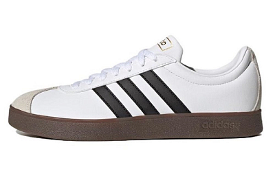Adidas Neo VL Court 2.0 Wear-Resistant Low-Top Skateboard Shoes Unisex Silver Purple
