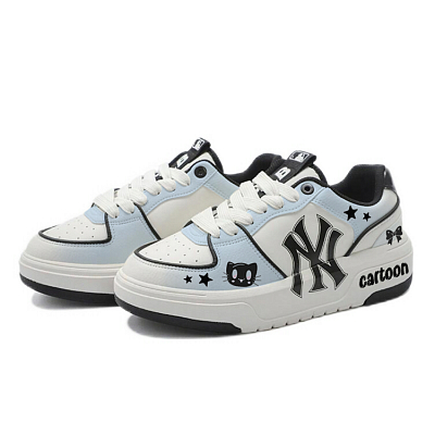 MLB Chunky Liner Abrasion Resistant Low Top Skateboard Shoes Unisex Blue White