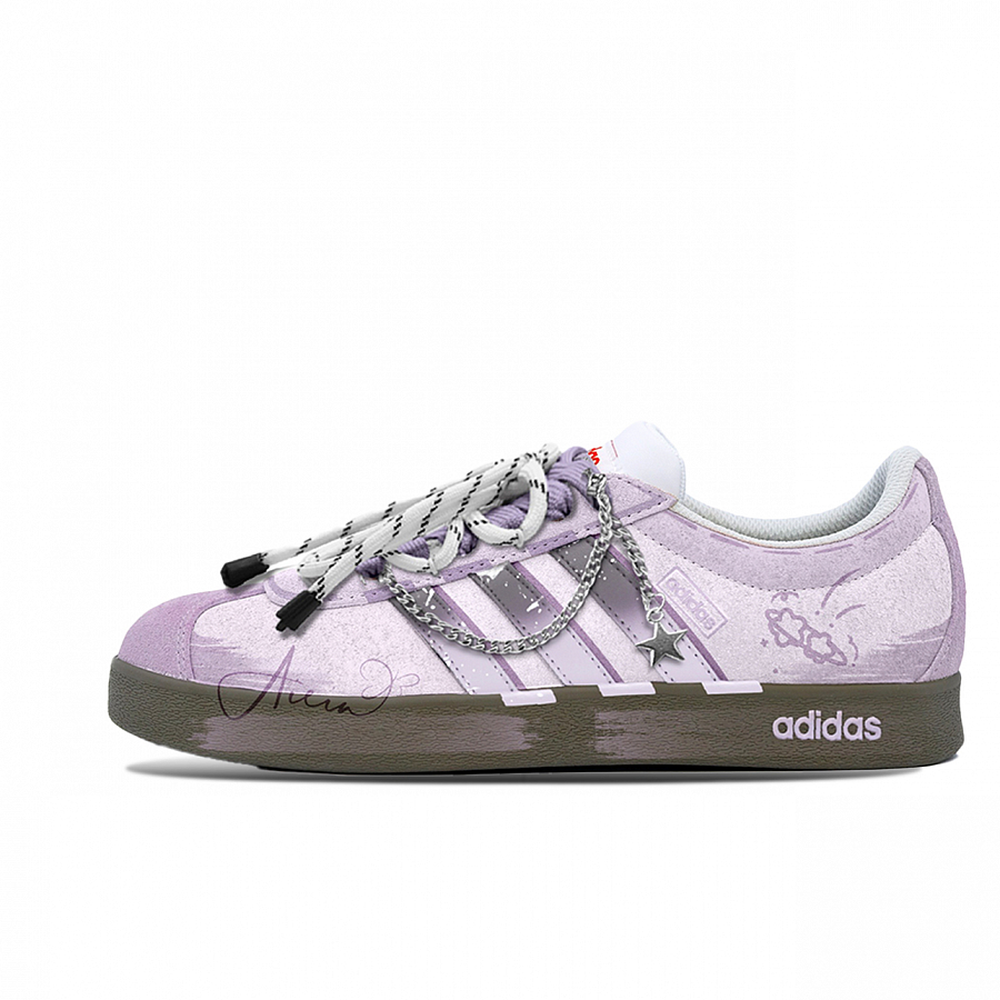Adidas Neo VL Court 2.0 Skateboard Shoes Unisex Low Top Purple/Brown купить в интернет-магазине Yoocart с быстрой доставкой по России.