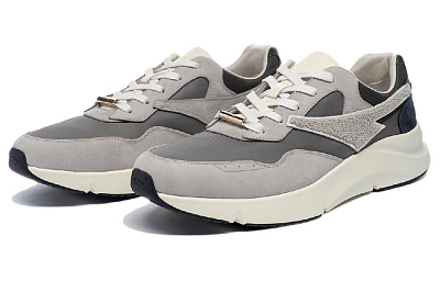 LI-NING 1990 Anti-Slip Wear-Resistant Low-Top Running Shoes Men's Gray