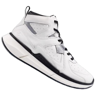 Ecco Abrasion Resistant High Top Casual Shoes Men's White