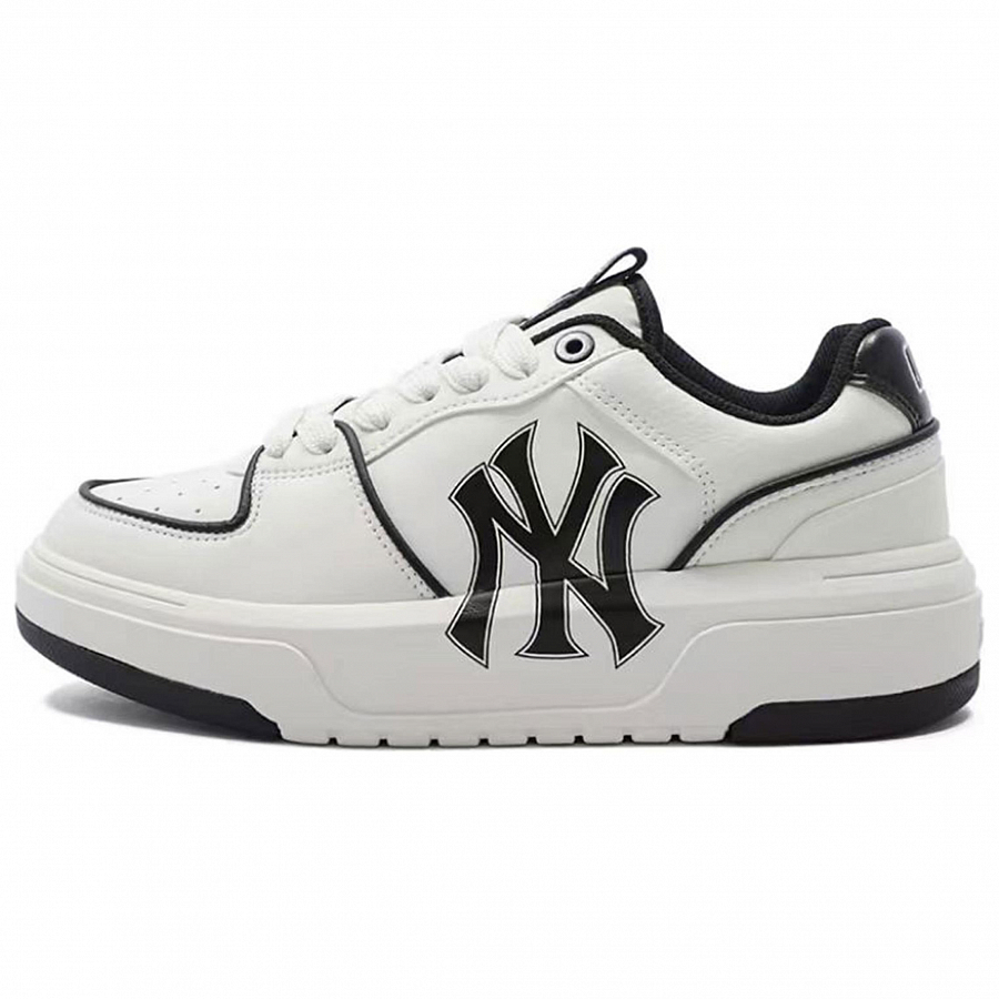 MLB Chunky Liner Slip-Resistant Low-Top Skateboard Shoes Unisex Black White