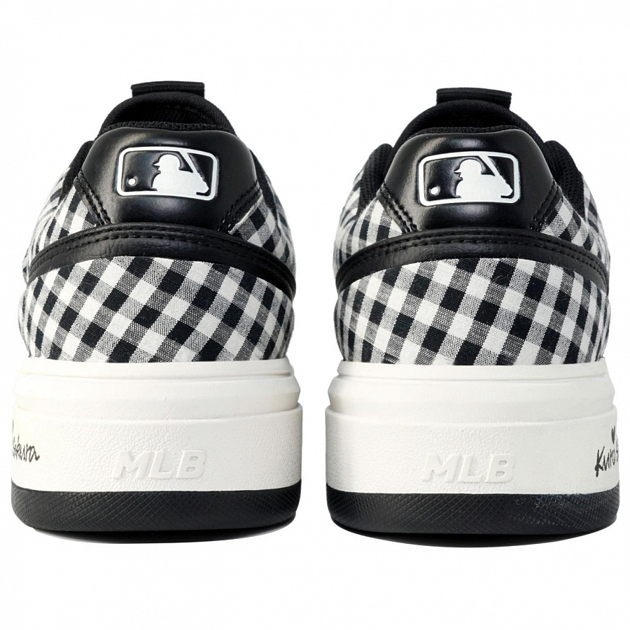 MLB Chunky Liner Slip-Resistant Low-Top Skateboard Shoes Unisex Black White