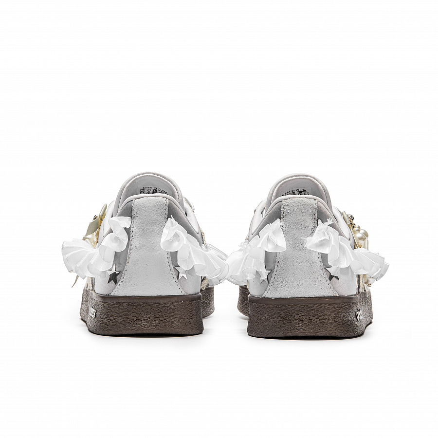 Adidas Neo VL Court 2.0 Girlish Style Cushioning Low Top Skateboard Shoes Unisex Silver Brown купить в интернет-магазине Yoocart с быстрой доставкой по России.