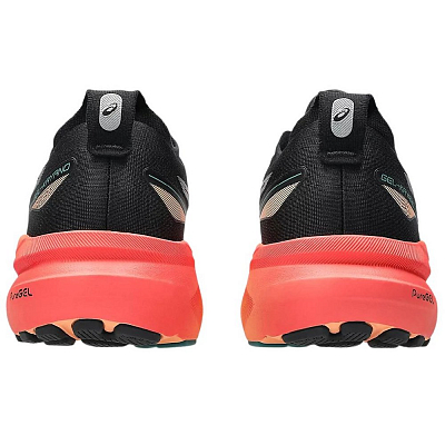 Asics Gel Kayano 31 Low Top Running Shoes Men's Black Orange