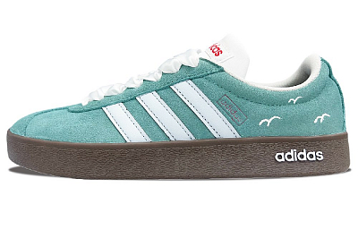 Adidas Neo VL Court Lifestyle Coverage Abrasion Resistant Low Top Skateboard Shoes Unisex Light Cyan
