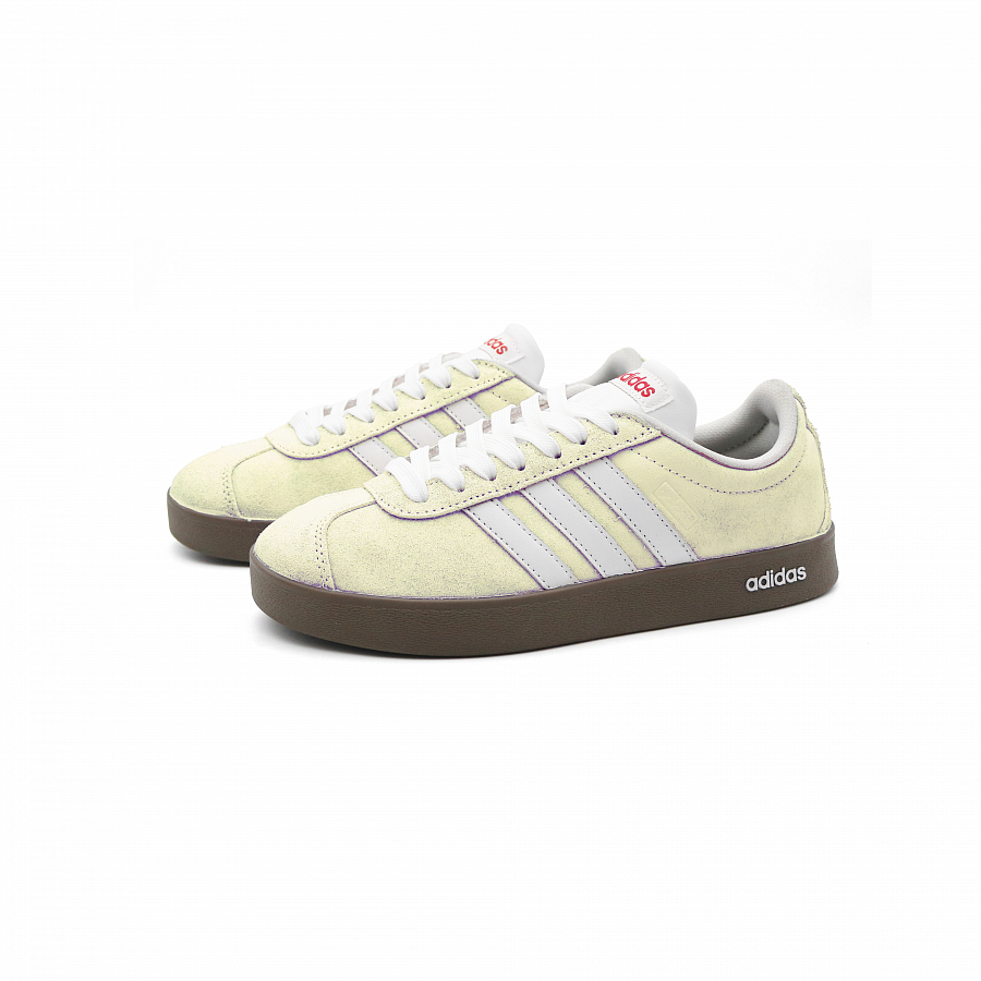 Adidas Neo Vl Court Classic Non slip Lightweight Low Top Skateboard Shoes Unisex Yellow White купить в интернет-магазине Yoocart с быстрой доставкой по России.