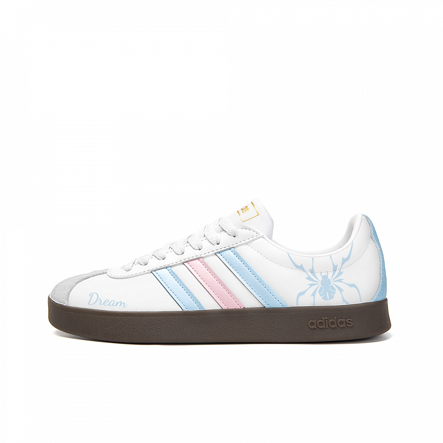 Adidas Neo VL Court 2.0 Anti-Slip Wear-Resistant Low-Top Skateboard Shoes Unisex White Blue купить в интернет-магазине Yoocart с быстрой доставкой по России.
