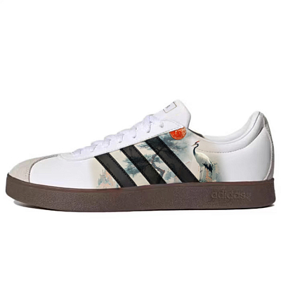 Adidas Neo VL Court 2.0 Low Top Skateboard Shoes Unisex White