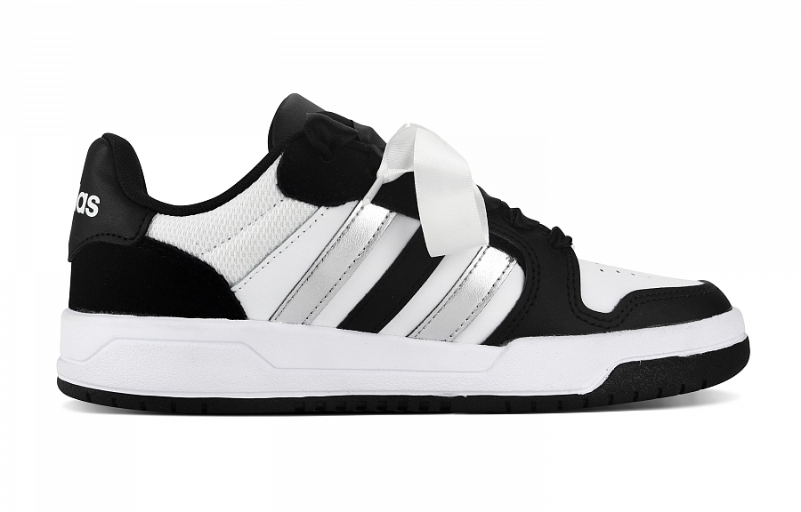 Adidas Neo Entrap Anti-Slip And Wear-Resistant Lightweight Low-Top Skateboard Shoes Unisex Black White Silver купить в интернет-магазине Yoocart с быстрой доставкой по России.