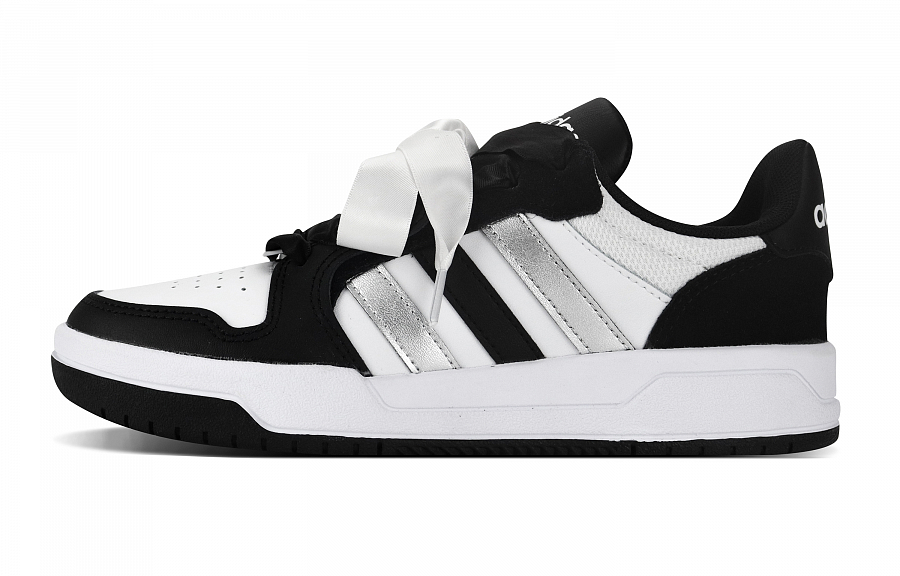 Adidas Neo Entrap Anti-Slip And Wear-Resistant Lightweight Low-Top Skateboard Shoes Unisex Black White Silver купить в интернет-магазине Yoocart с быстрой доставкой по России.