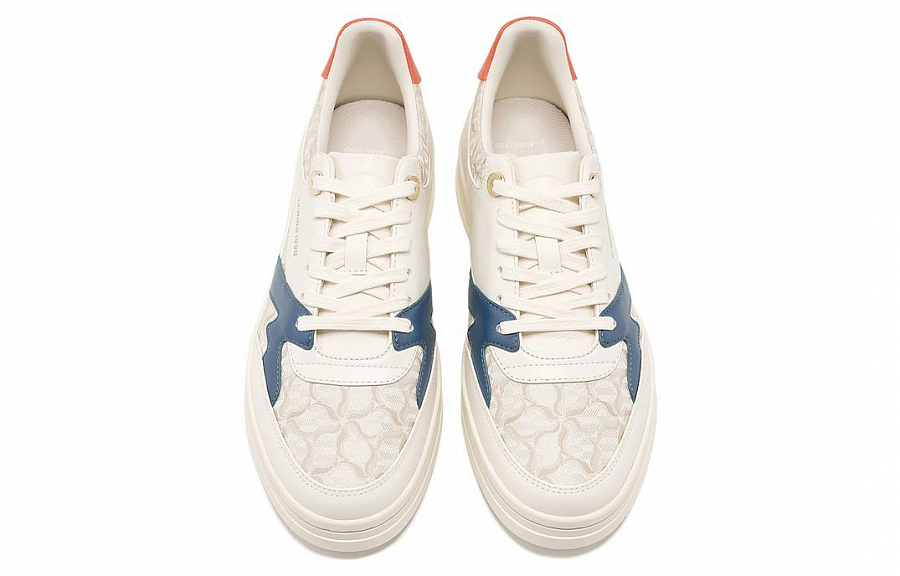 LI NING 1990 Classic Collection Shock Absorbers Low Top Skateboard Shoes Men's White Blue