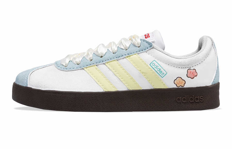 Adidas Neo VL Court Lifestyle Skateboard Shoes Women's Low Top White/Yellow купить в интернет-магазине Yoocart с быстрой доставкой по России.