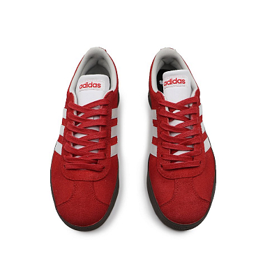 Adidas Neo VL Court Lifestyle Anti Slip Wear Resistant Low Top Skateboard Shoes Unisex Red