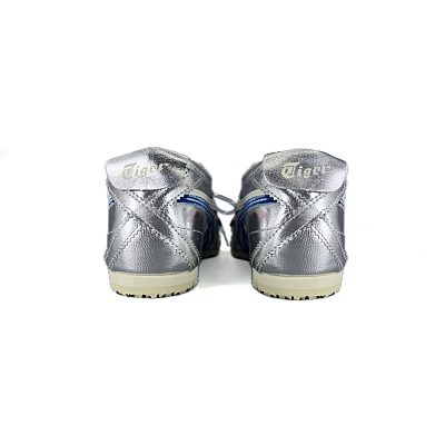 Onitsuka Tiger MEXICO 66 Anti Slip Wear Resistant Low Top Casual Shoes Unisex Silver Blue