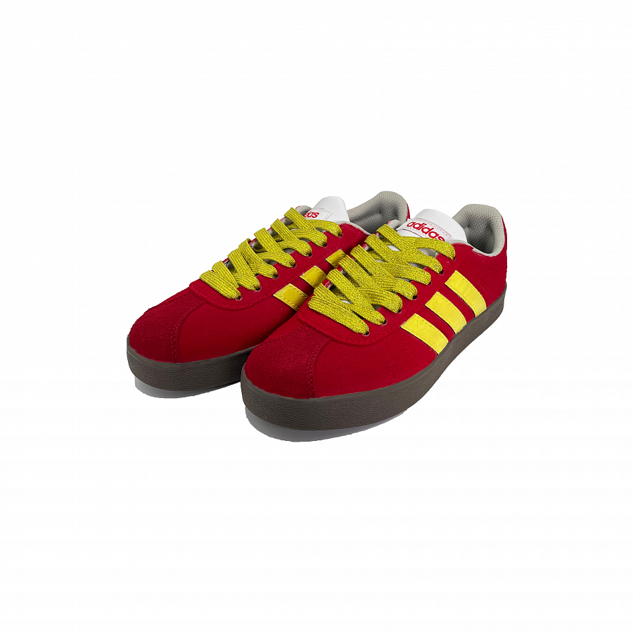 Adidas Neo VL Court 2.0 Red Lip Lightweight Anti-Slip Low-Top Skateboard Shoes Unisex Red Gold купить в интернет-магазине Yoocart с быстрой доставкой по России.