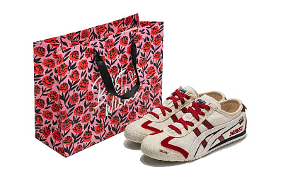 Onitsuka Tiger Non-slip Lightweight Low-Top Casual Shoes Unisex Red