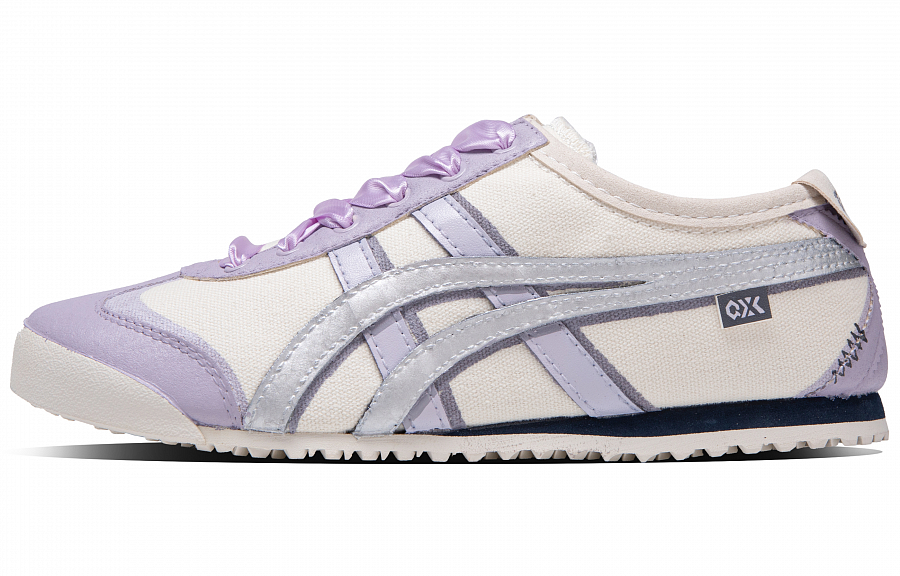 Onitsuka Tiger MEXICO 66 Purple Summer Mist Anti Slip Wear Resistant Low Top Casual Shoes Unisex Beige Purple купить в интернет-магазине Yoocart с быстрой доставкой по России.
