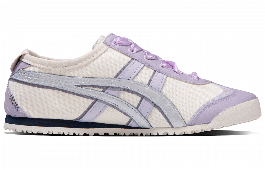 Onitsuka Tiger MEXICO 66 Purple Summer Mist Anti Slip Wear Resistant Low Top Casual Shoes Unisex Beige Purple купить в интернет-магазине Yoocart с быстрой доставкой по России.