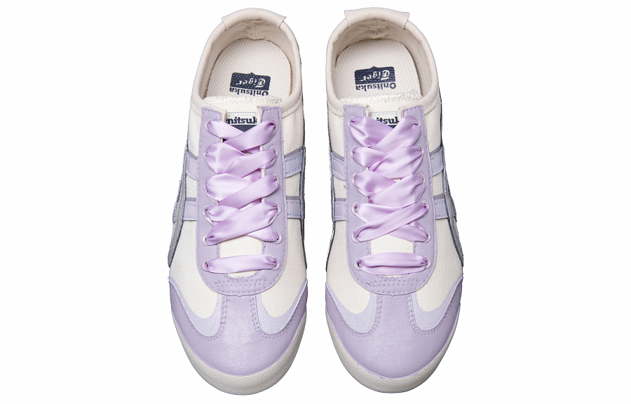 Onitsuka Tiger MEXICO 66 Purple Summer Mist Anti Slip Wear Resistant Low Top Casual Shoes Unisex Beige Purple купить в интернет-магазине Yoocart с быстрой доставкой по России.