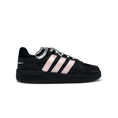 Adidas Neo Courtbeat Streamer Fritillary Anti Slip Wear Resistant Low Top Skateboard Shoes Unisex Black Pink