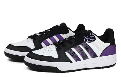 Adidas Neo Entrap Skateboard Shoes Unisex Low Top White/Black/Purple