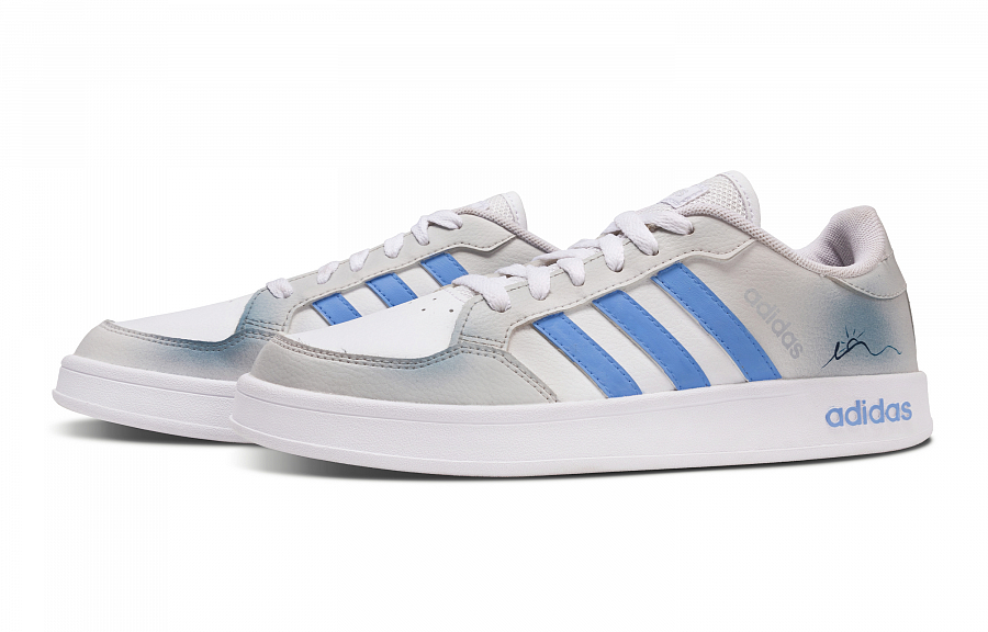Adidas Neo Breaknet Skateboard Shoes Women's Low Top White/Gray/Blue купить в интернет-магазине Yoocart с быстрой доставкой по России.