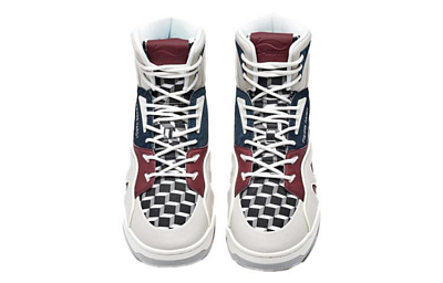 Pierre Hardy x LI-NING 1990 High-Top Skateboard Shoes Men's Red Blue