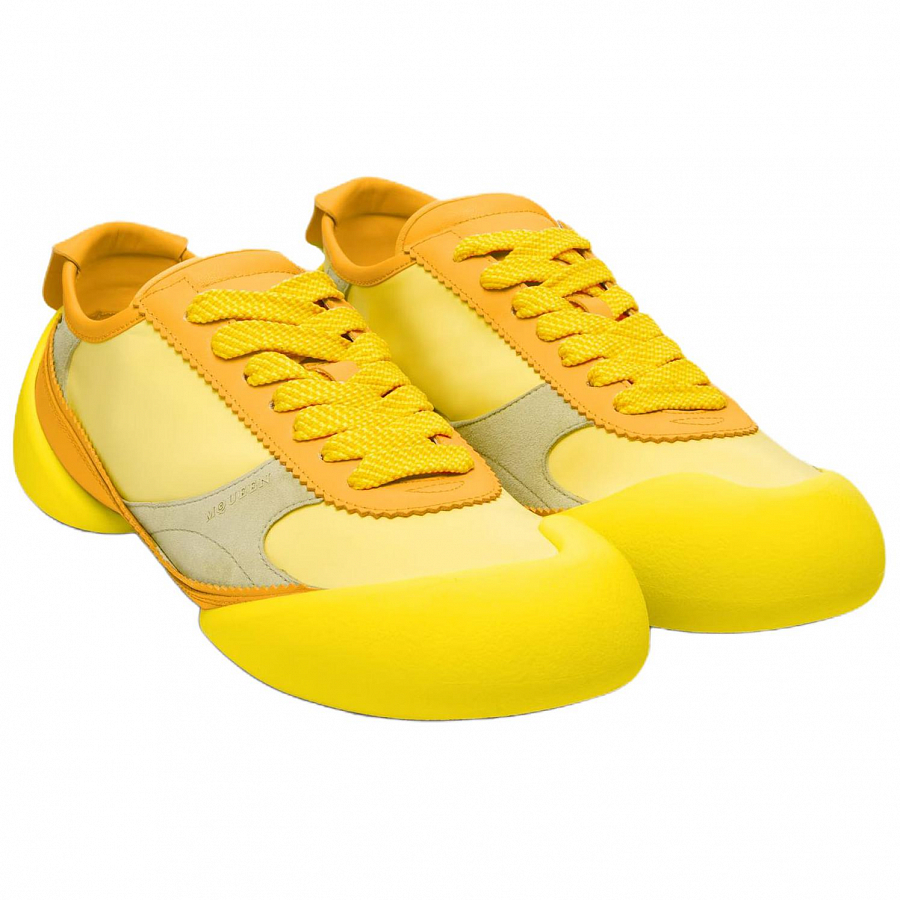 Alexander McQueen Flexion Sneaker Low Top Casual Shoes Men's Yellow