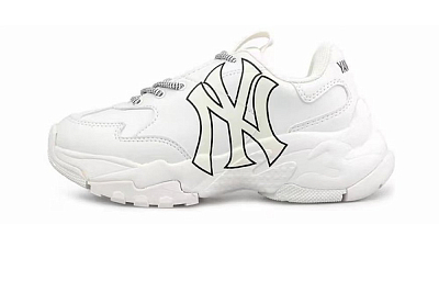 MLB Big Ball Chunky Abrasion Resistant Slip Resistant Low Top Chunky Sneakers Unisex Pink