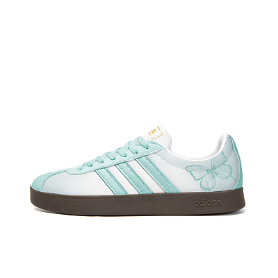 Adidas Neo VL Court 2.0 Anti-Slip Wear-Resistant Low-Top Skateboard Shoes Unisex Green White