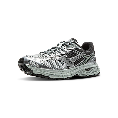 Mizuno RACER V2 Cushioning, Abrasion Resistant, Breathable, Lightweight Low Top Running Shoes Unisex Silver