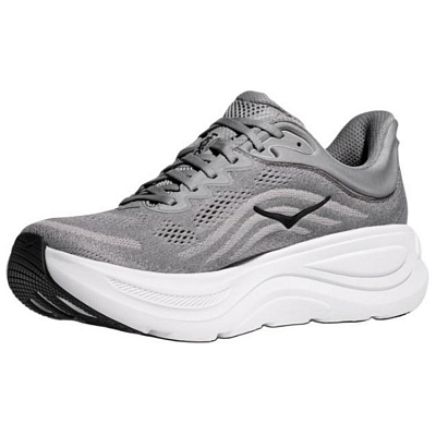 HOKA ONE ONE Bondi 9 Anti-Slip Wear-Resistant Low-Top Running Shoes Men's Gray 2E-Width