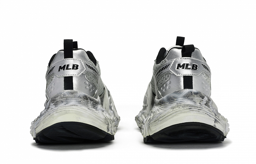 MLB Winner Chunky Sneakers Unisex Low Top Silver Gray