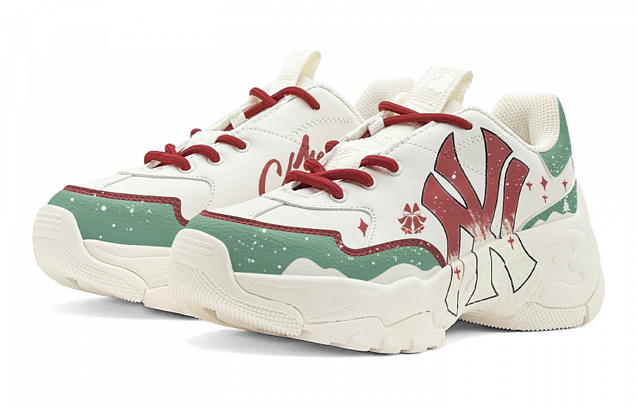 MLB Big Ball Chunky Shock Absorbers Low Top Chunky Sneakers Unisex Brick Red