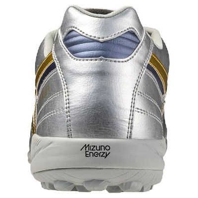 Mizuno MORELIA SALA TF Rubber Broken Studs Anti Slip Wear Resistant Soccer Shoes Men's Silver