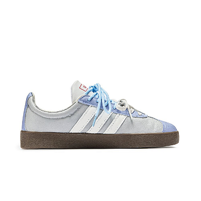 Adidas Neo VL Court 2.0 Asuka Shock Absorbers Low Top Skateboard Shoes Unisex Blue Brown