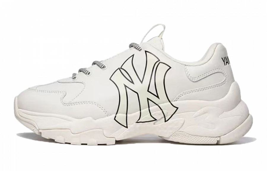 MLB Big Ball Chunky Moisture-wicking Low-Top Chunky Sneakers Unisex Black Pink White